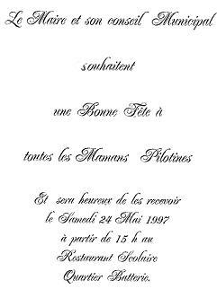 F�te des m�res